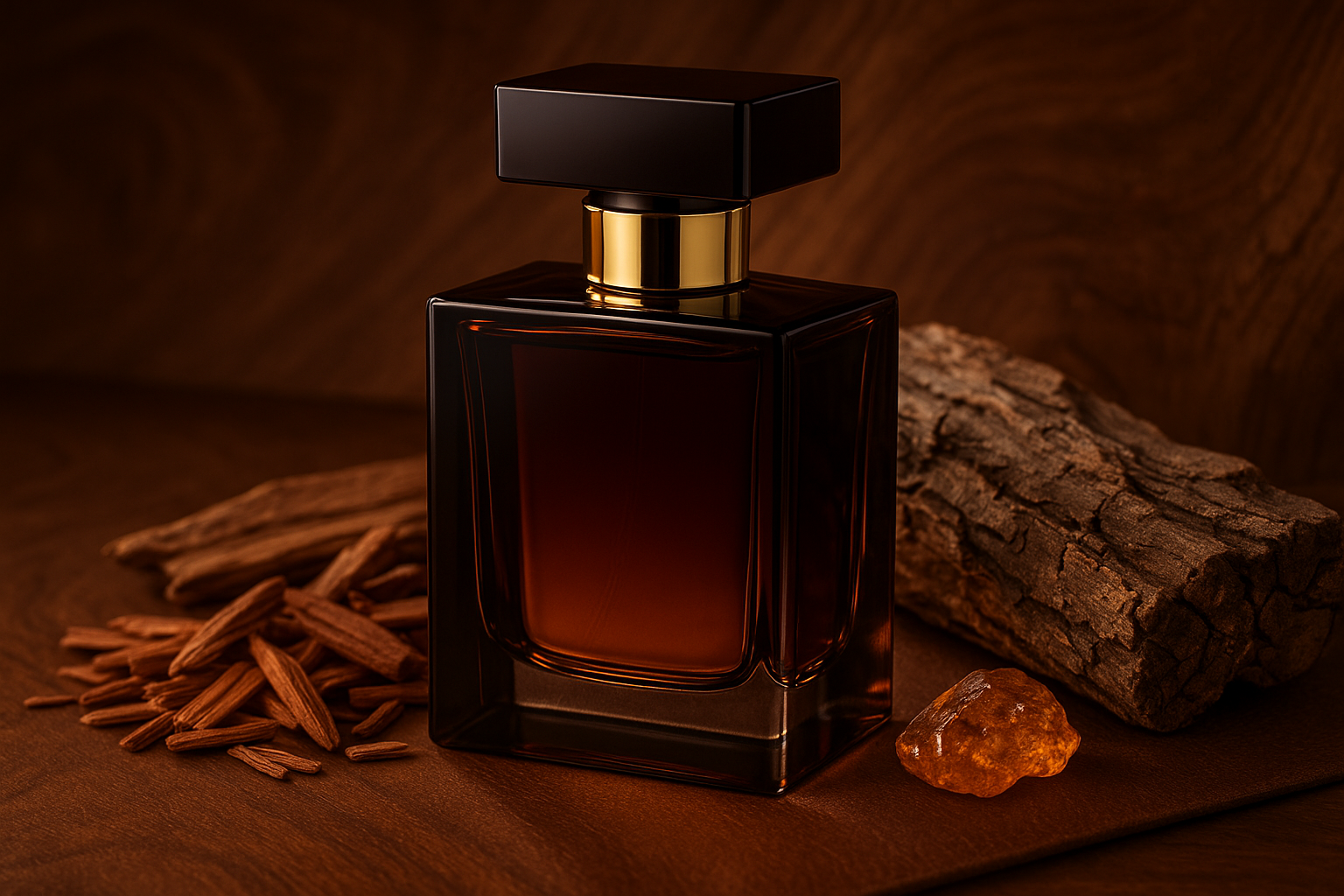 Woody and Musky perfume